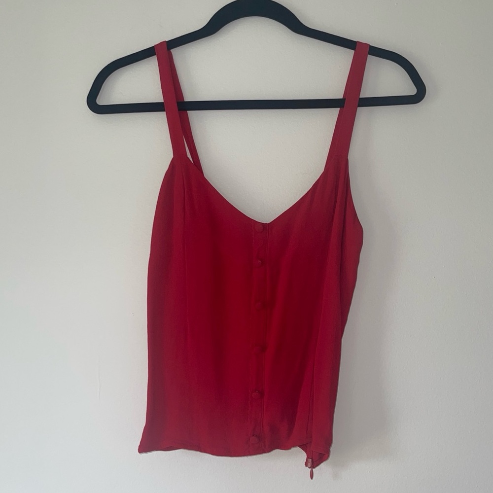 Reformation red tank top size 8 (fits like 4/6)